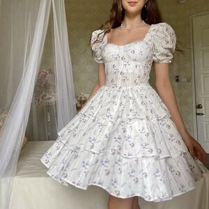 Tiffany & Co. White Floral Dress